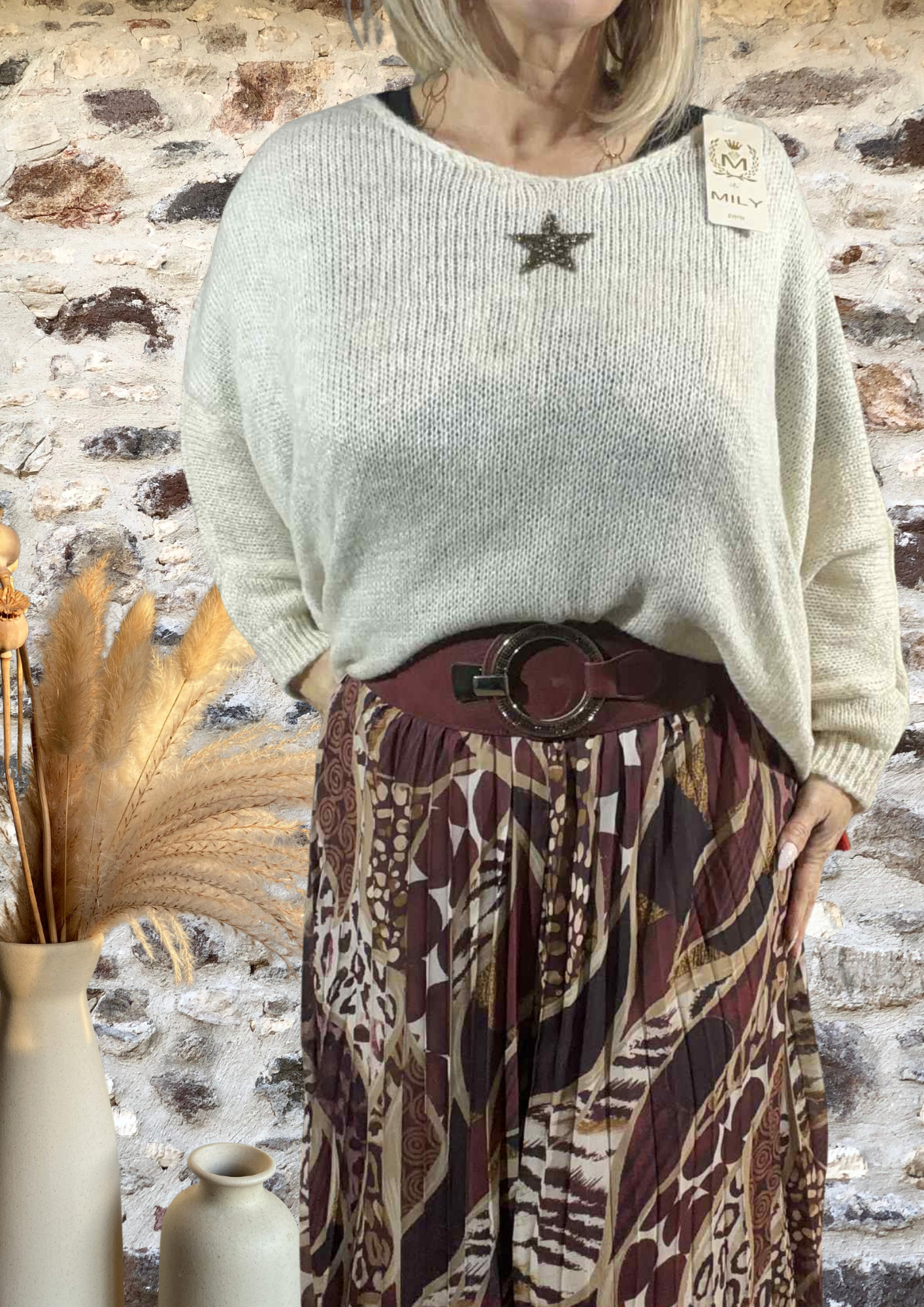 Pull Laurence crème