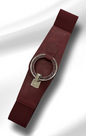 Ceinture georgina bordeaux