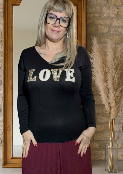 T-shirt manche longue love