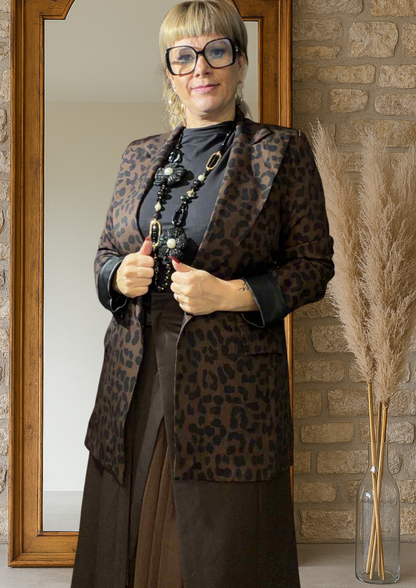 Veste léopard dark Sabine