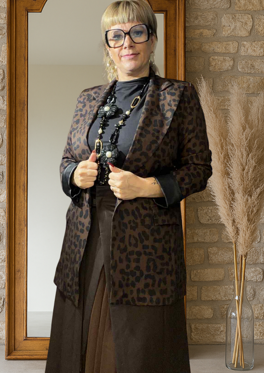 Veste léopard dark Sabine