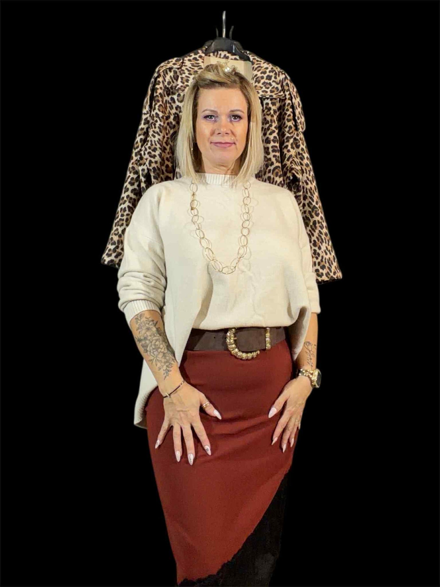 veste suédine léopard germaine