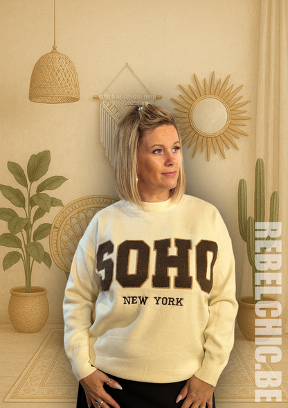 Pull Faustine beige