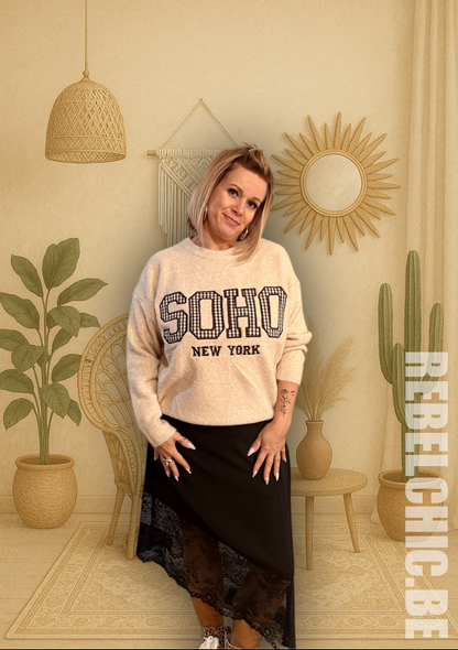 Pull Faustine beige