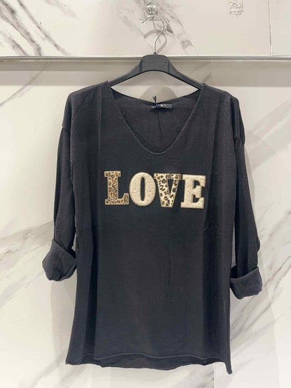 T-shirt manche longue love