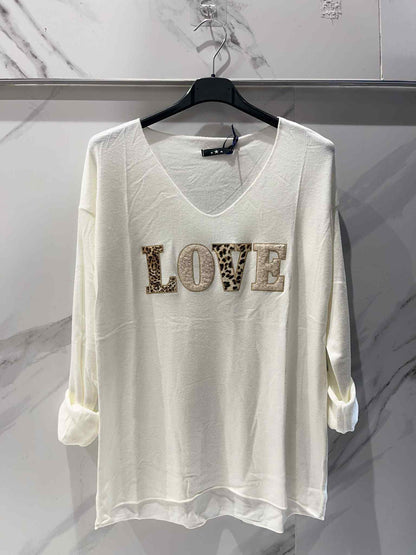 T-shirt manche longue love