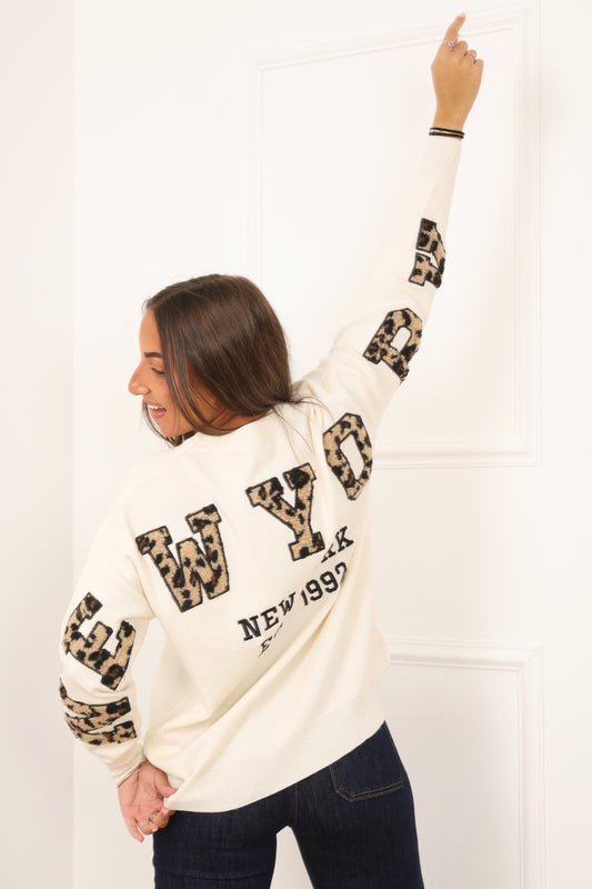 Pull Faustine beige